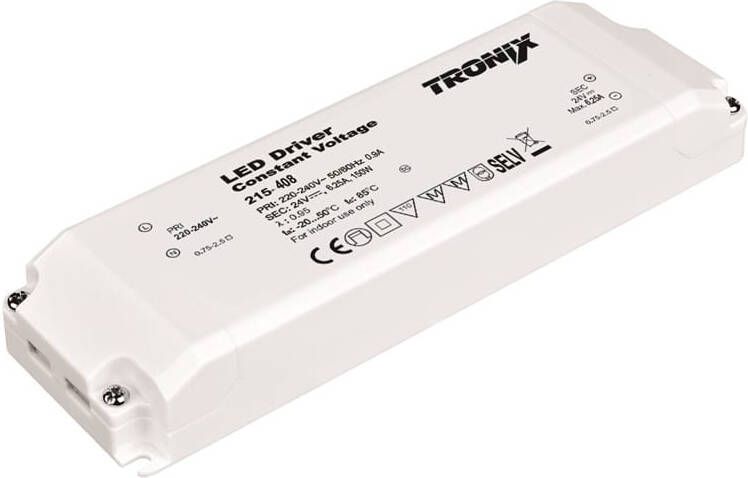 Tronix LED Voeding 24V 150W IP20 indoor 215-408