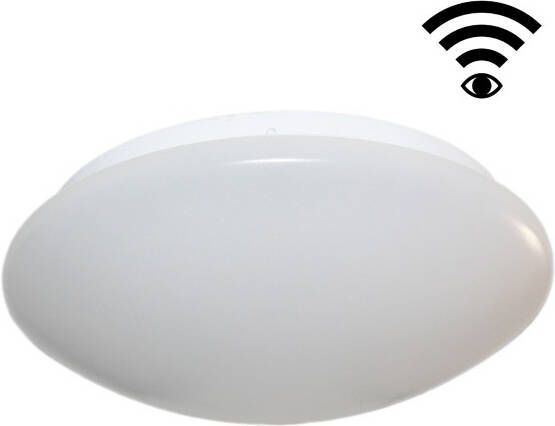 Tronix Plafondlamp wit rond LED 12W 924 lumen 3000K Ø280mm met bewegingssensor 136-003