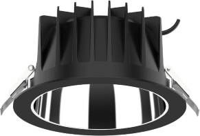 Tronix Reflector Down Light Ø172mm zwart 60° TRI-White 10W gatmaat 150mm 136-419