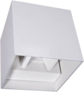 Tronix Wandlamp wit CUBE 10x10x10cm 2300K Up en Down 6W 220 lumen dimbaar lichtbundels verstelbaar