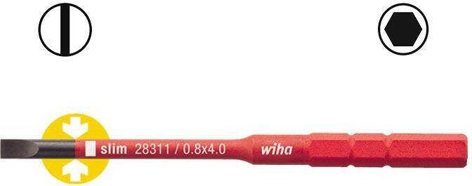 Wiha Sleufkop 2 5 x 75 1000V 34578 2831-10 Electric slimBit