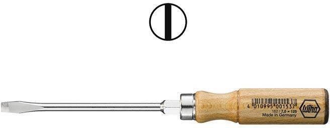 Wiha 162 Werkplaats Platte schroevendraaier Kopbreedte: 14 mm Koplengte: 250 mm