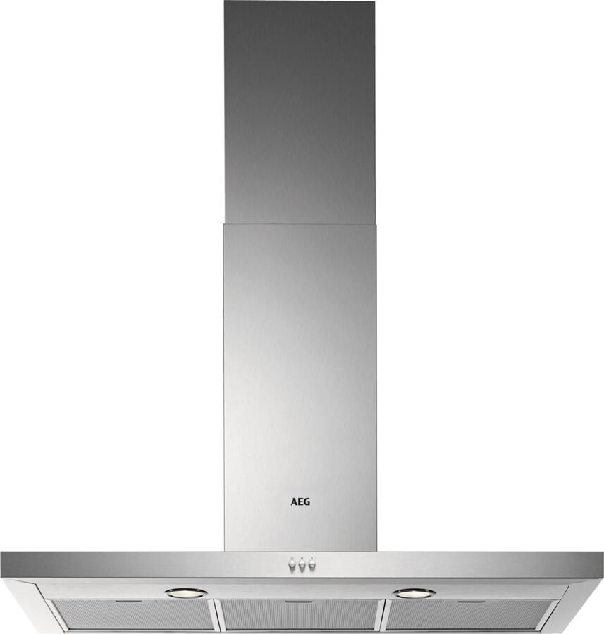 AEG DBE0900M Schouwafzuigkap Muurmontage Roestvrijstaal LED-Verlichting