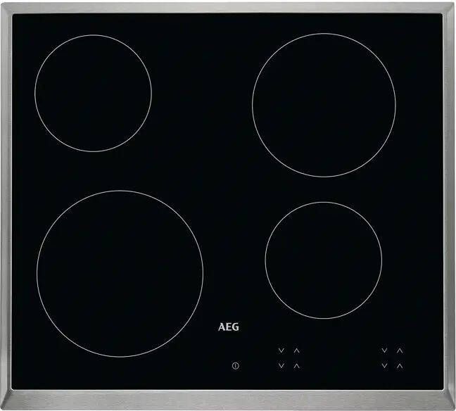 AEG HK624000XB Inbouw Vitrokeramische Kookplaat- 4 Zones