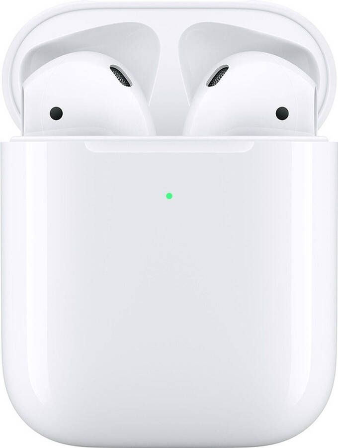 Apple In-ear-oordopjes AirPods with Charging hoes (2019) Compatibel met iPhone XR iPhone mini iPad Air mini Pro Watch SE Series 6 Series 5 Series 4 Series 3 Mac mini iMac