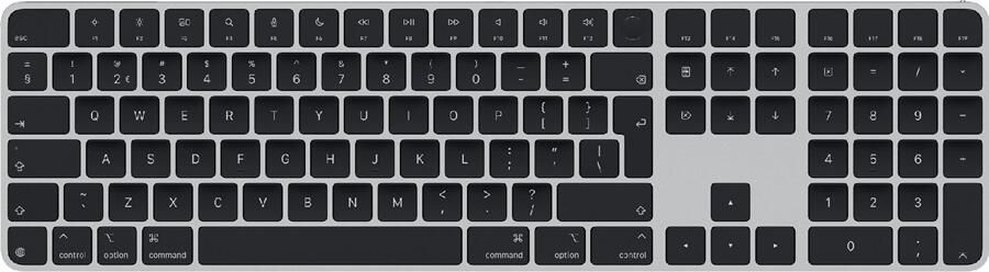 Apple Magic Keyboard met Touch ID en numeriek toetsenblok (2024) Toetsenbord Zwart