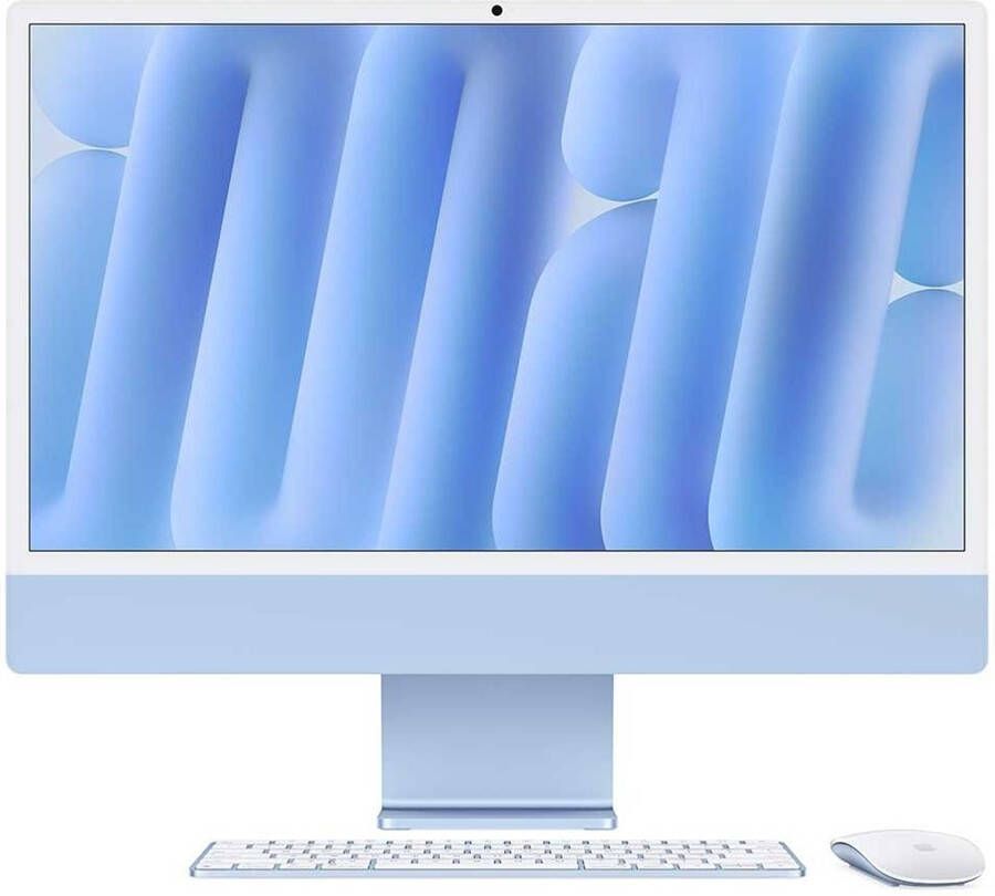 Apple iMac 24" Blauw (2024) M4 chip 10 CPU GPU 16GB 512GB SSD