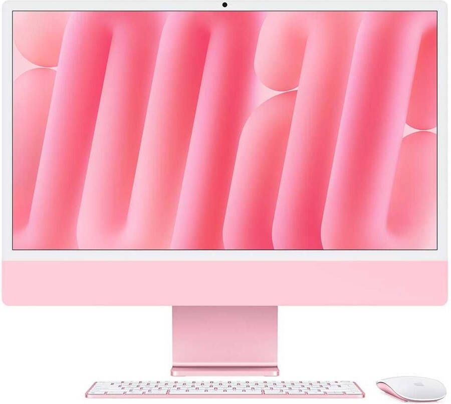 Apple iMac 24 (2024) M4 (10 core CPU 10 core GPU) 16GB 512GB All-in-one PC Roze