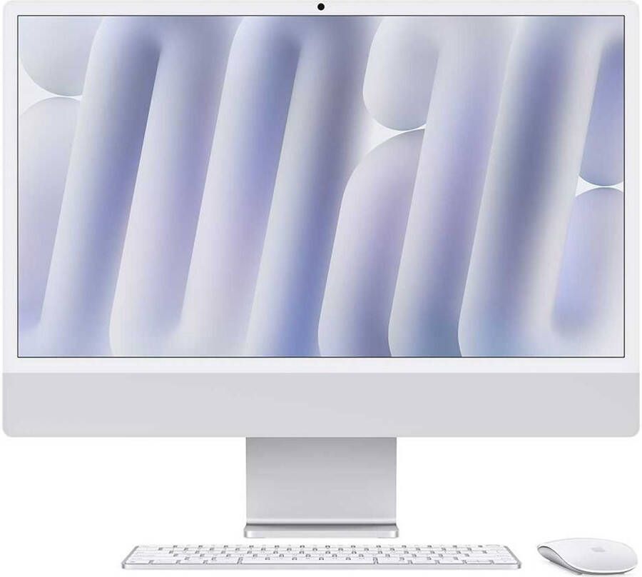 Apple iMac 24 (2024) M4 (10 core CPU 10 core GPU) 16GB 256GB Nano-texture glas All-in-one PC Zilver