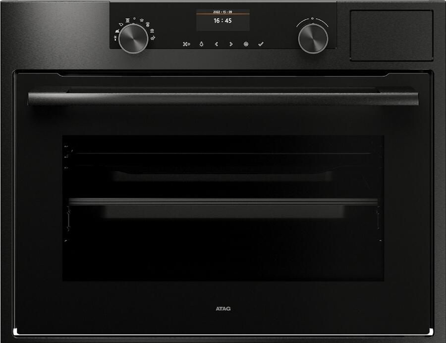 ATAG CS46121C Inbouw Combi Stoomoven met Kleurendisplay Black Steel