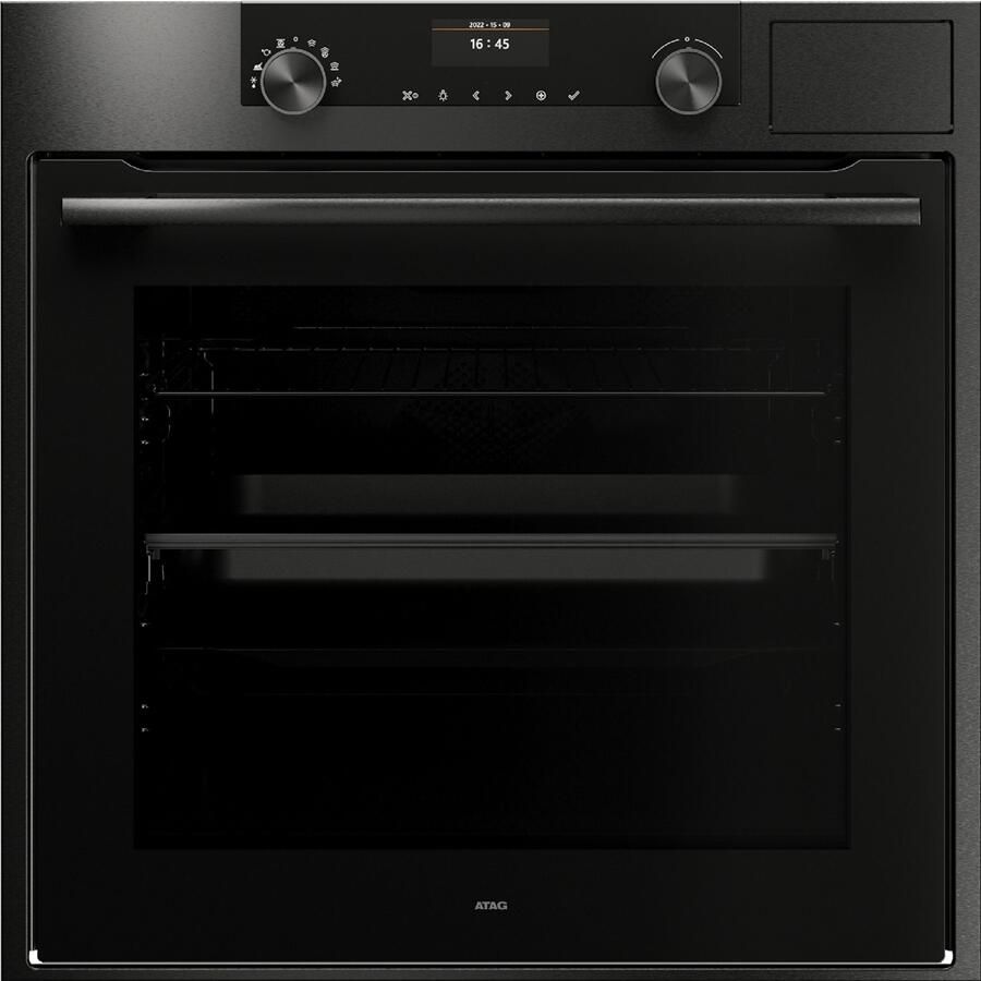 ATAG CS66121C Inbouw Combo Stoomoven met Kleurendisplay Black Steel