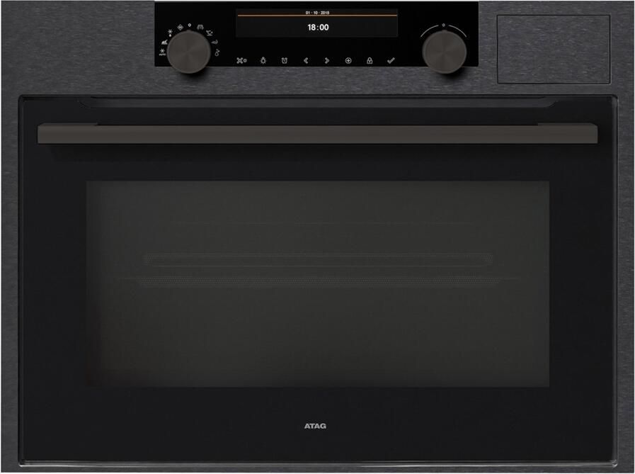 ATAG CSX46121D Inbouw Multifnctionele 3-in-1 Oven met Groot Kleurendisplay Black Steel