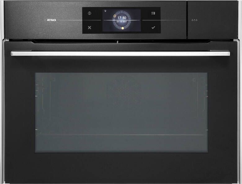 ATAG CS4574M1C Inbouw Combi Stoomoven met Connectlife Soft Black