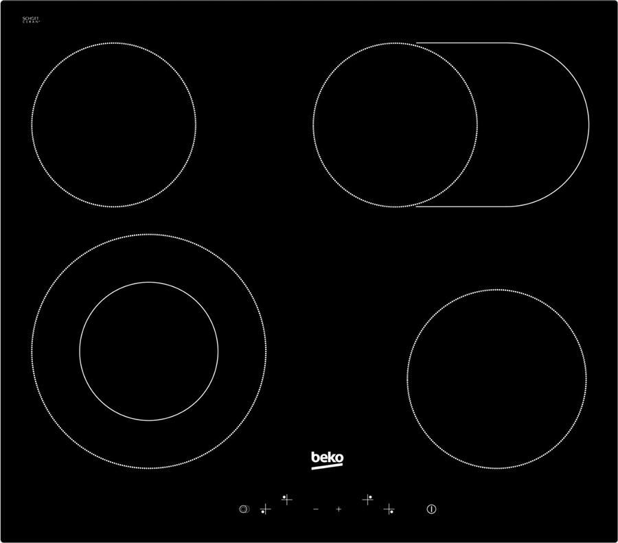 Beko HIC64403 Inbouw Vitrokeramische Kookplaat