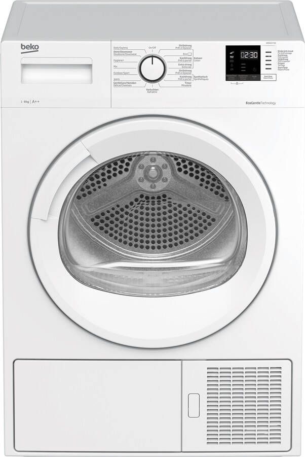 Beko DF8421TX0 wasdroger Vrijstaand Voorbelading 8 kg A++ Wit