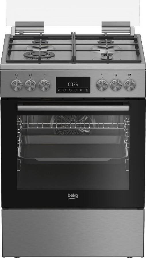 Beko FBE6133XS NL Hetelucht Vrijstaand Fornuis 60 cm