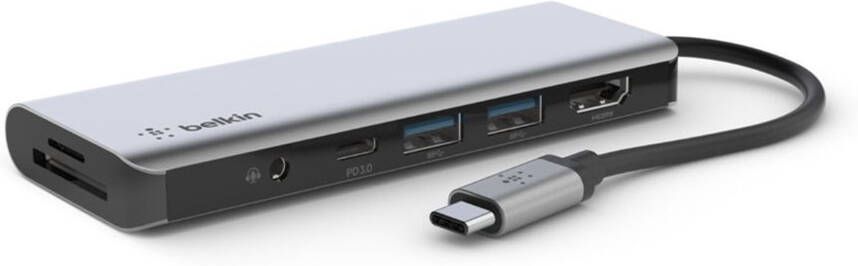 Belkin USB-C 7-in-1 Hub AVC009BTSGY | USB-Hubs | 0745883819836