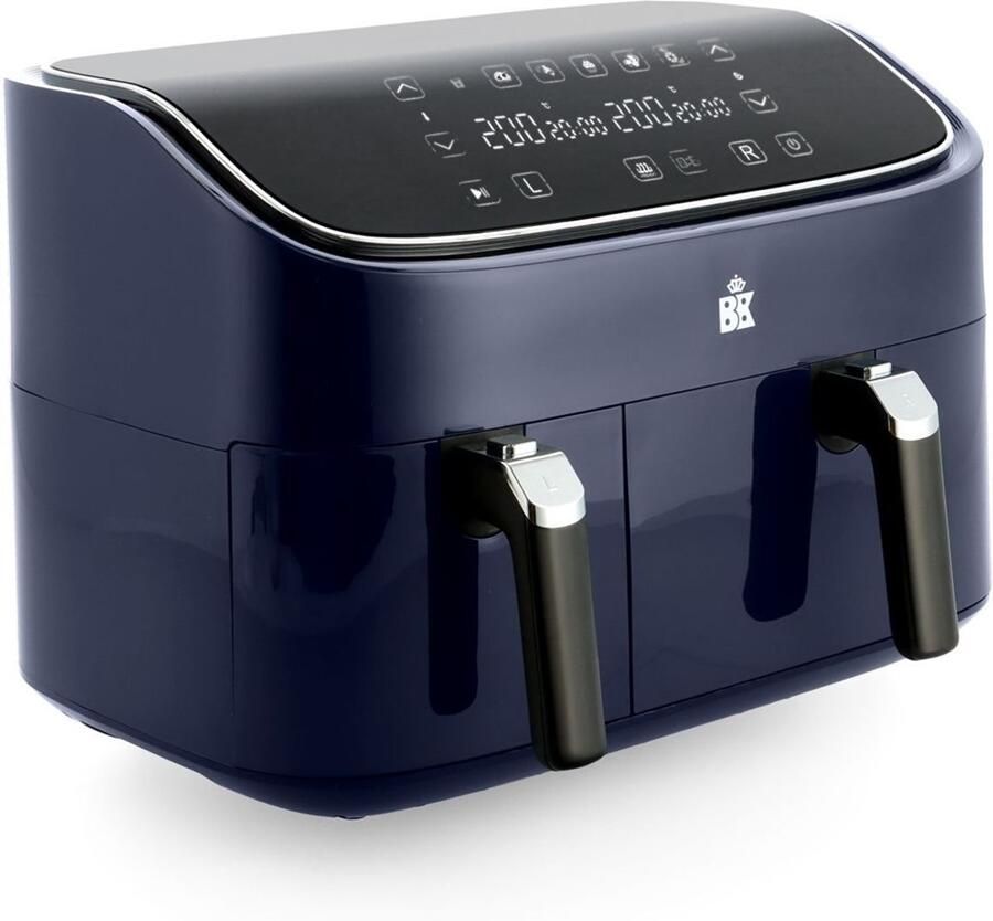 BK Supreme XXXL dubbele airfryer 3L+6L Airfryer Blauw