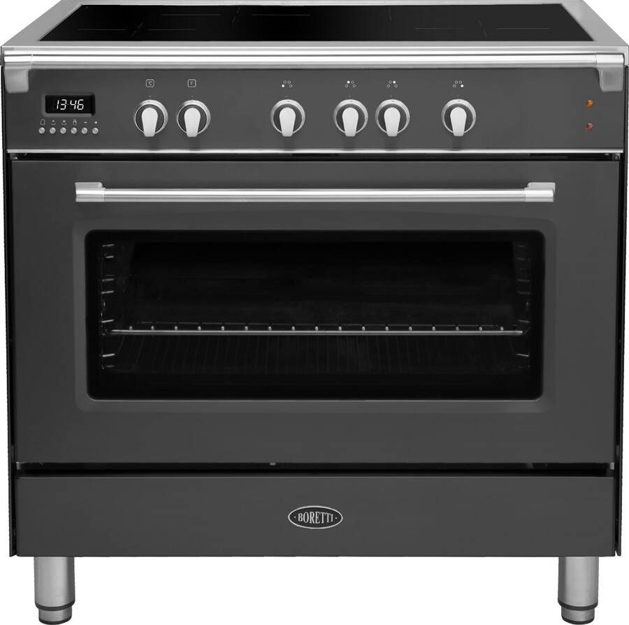 Boretti CFBI901AN2 Inductiefornuis Toscana met Oven 90 cm 4 Zones Antraciet