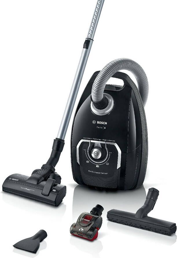 Bosch BGL8BA3S Serie 8 Stofzuiger met Zak Zwart