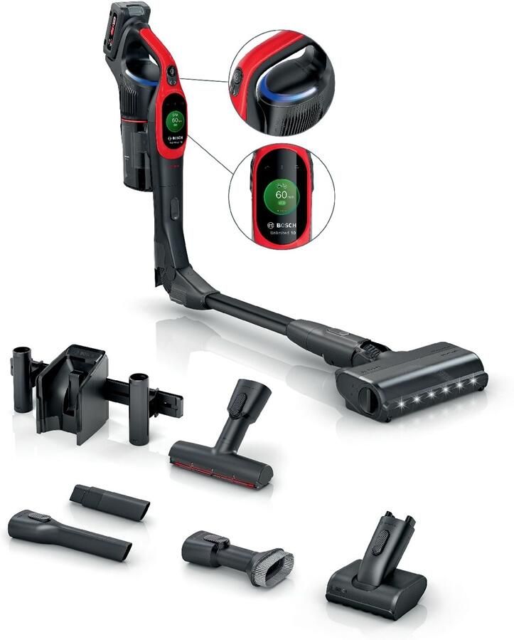 Bosch BCS1041PET Unlimited 10 Steelstofzuiger zonder zak Zwart