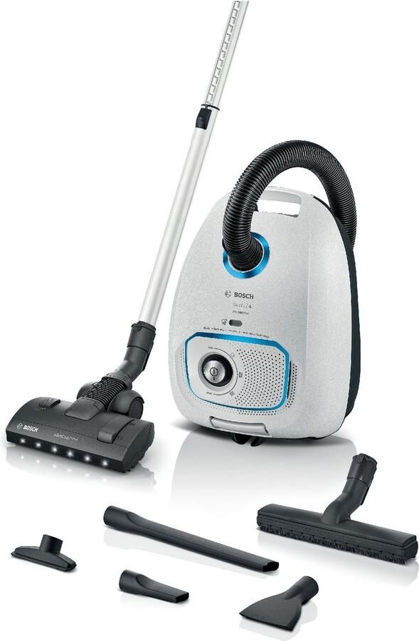 Bosch BGL41SIL1L Serie 4 ProSilence Stofzuiger met Zak Wit