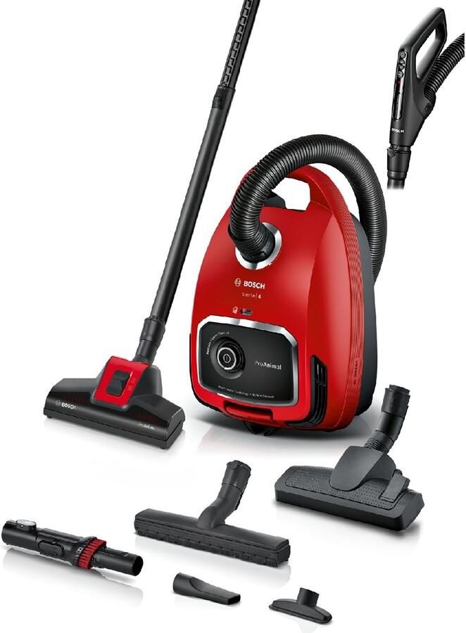 Bosch BGL6PET3 Serie 6 ProAnimal Stofzuiger met Zak Rood