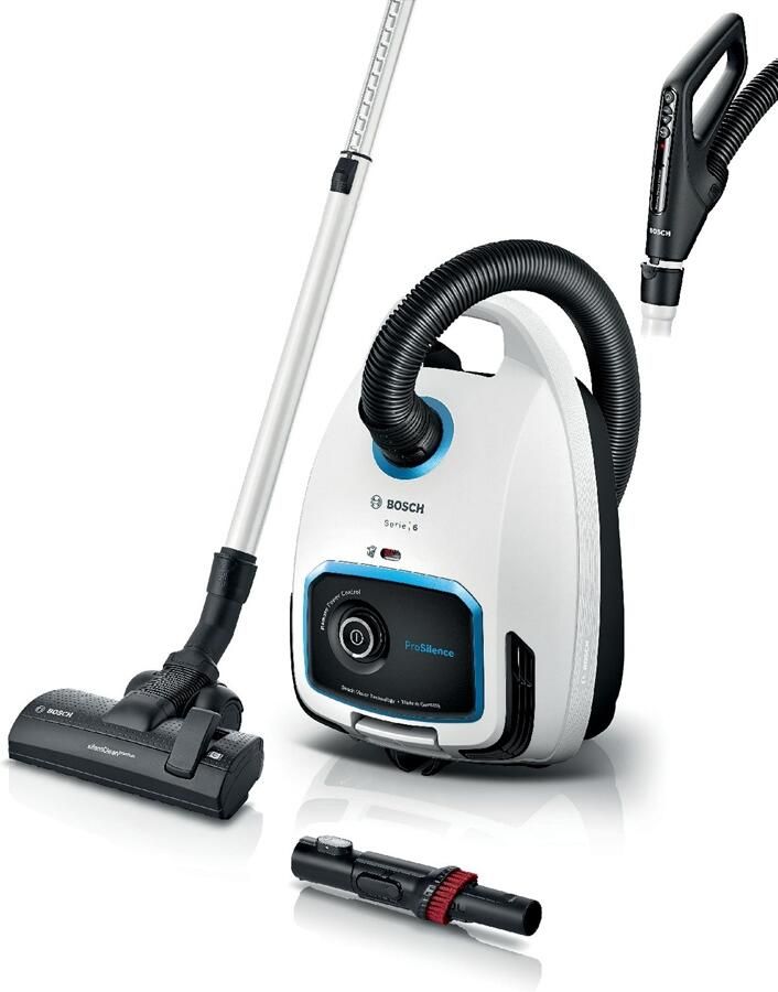 Bosch BGL6SIL2 Serie 6 ProSilence Stofzuiger met Zak Wit