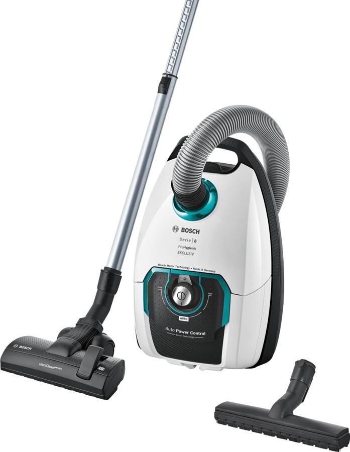 Bosch ProHygienic BGL8HYG1 Serie 8 Stofzuiger met zak Vloerstofzuiger met stofzak
