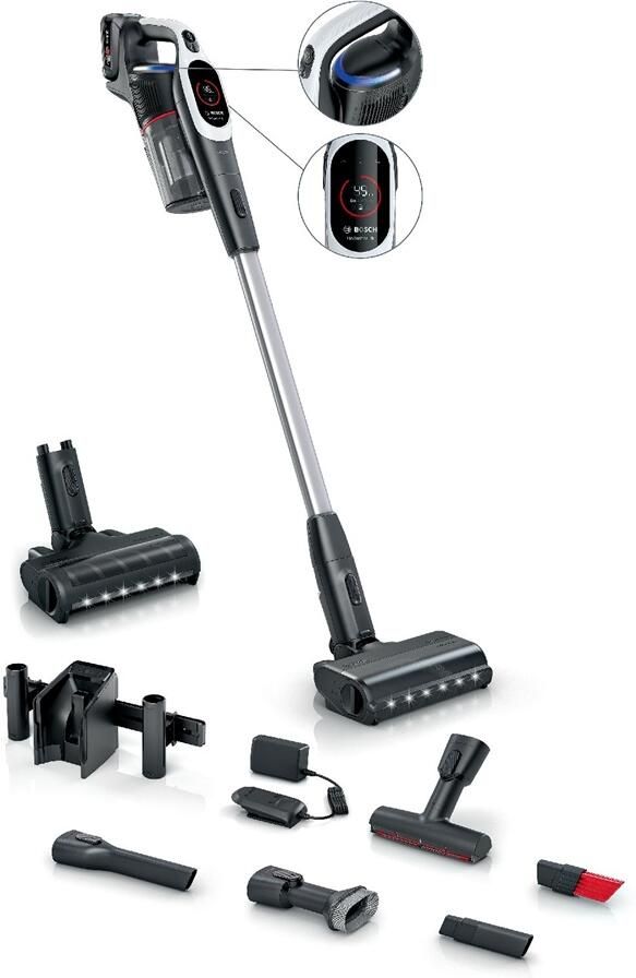 Bosch BXS931WQC Unlimited 9 Steelstofzuiger zonder zak Wit