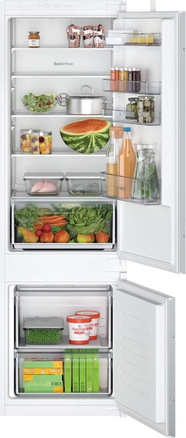 Bosch Gecombineerde koelkast SER2 -KIV87NSE0 2 deuren Integreerbaar 270 L (200 L + 70 L) H177 2 x L54 10 x D54 8 cm