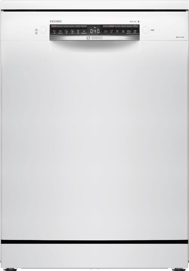 Bosch SMS6TBW00F EXCLUSIV Vrijstaande vaatwasser Wit