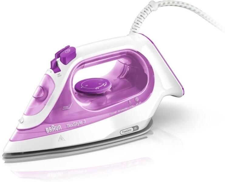 Braun Stoomstrijkijzer TexStyle 3 SI 3030 PU Anti-kalk-systeem