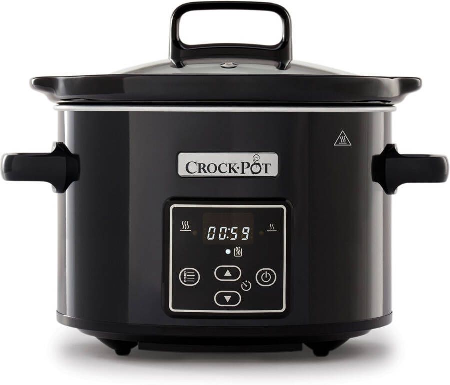 Crock-Pot Crockpot slowcooker zwart 2 4 liter digitaal