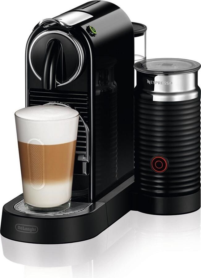 Nespresso Koffiecapsulemachine CITIZ EN 267.BAE van DeLonghi zwart inclusief aeroccino melkopschuimer welkomstpakket met 14 capsules - Foto 3