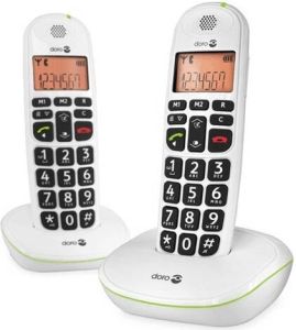 Doro PhoneEasy 100w draadloze duo telefoonset wit