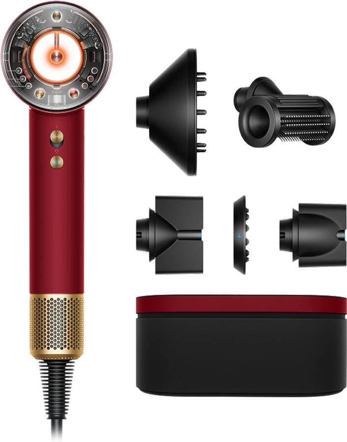 Dyson Supersonic Nural Straight + Wavy Red Velvet