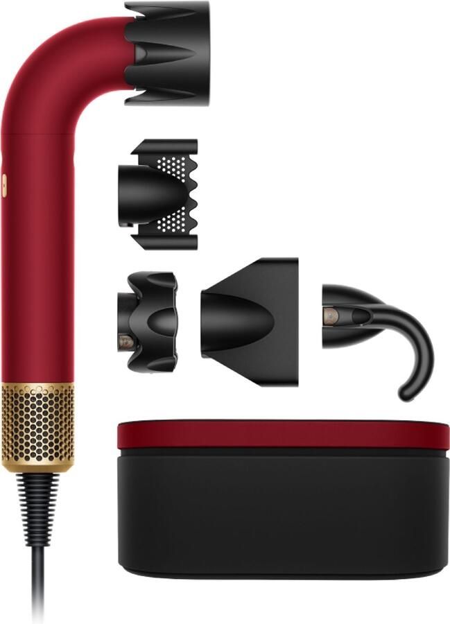 Dyson Supersonic r Föhn Straight & Wavy Red Velvet Goud