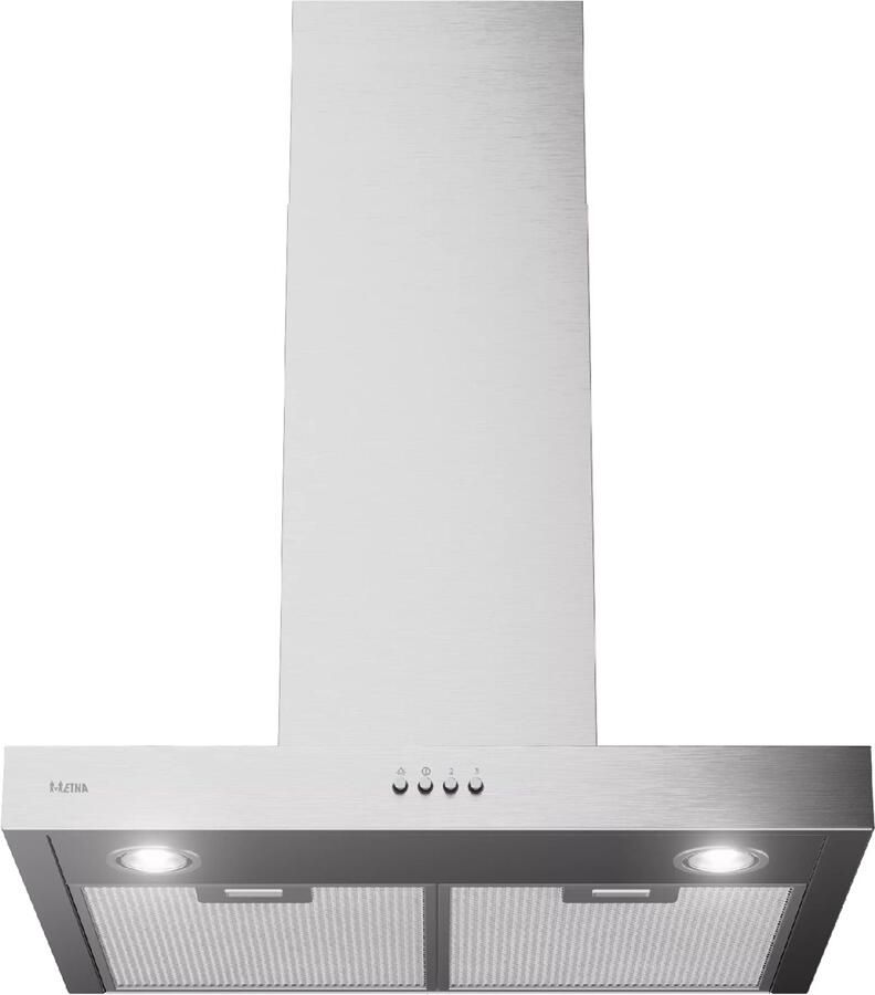ETNA AB260RVS Blokmodel Schouwkap 60 cm RVS