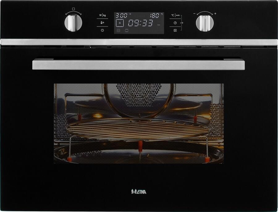 ETNA CM244ZT Inbouw combimagnetrons Zwart