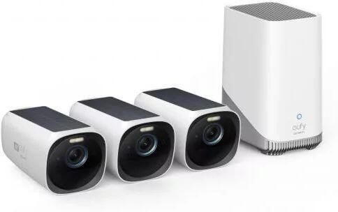 Eufy Cam 3 S330 Triple Pack + Homebase 3 | Slimme Camera's met WiFi | 0194644111724