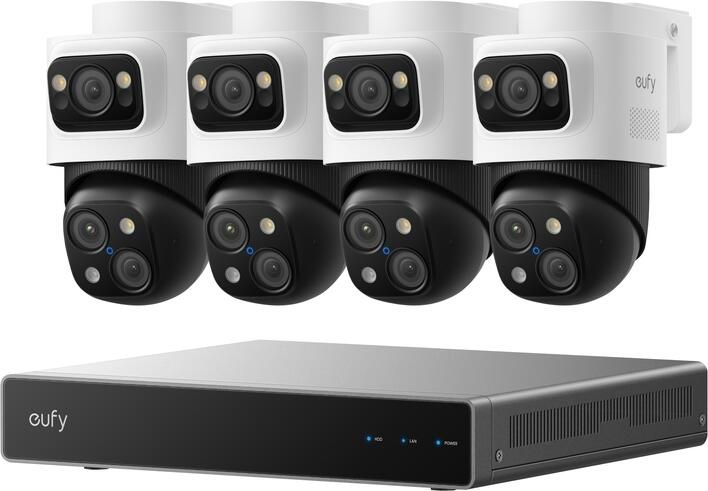 Eufy PoE Security System + NVR + S4 4-Pack