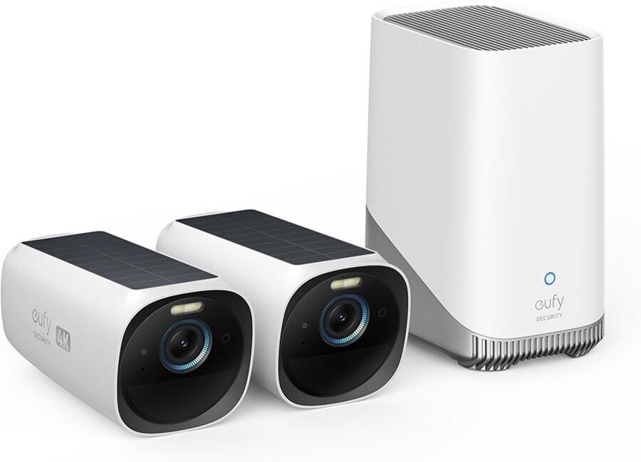 Eufy Cam 3 S330 Duopack + Homebase 3 | Apple Homekit IP Camera's | 0194644107277 - Foto 2