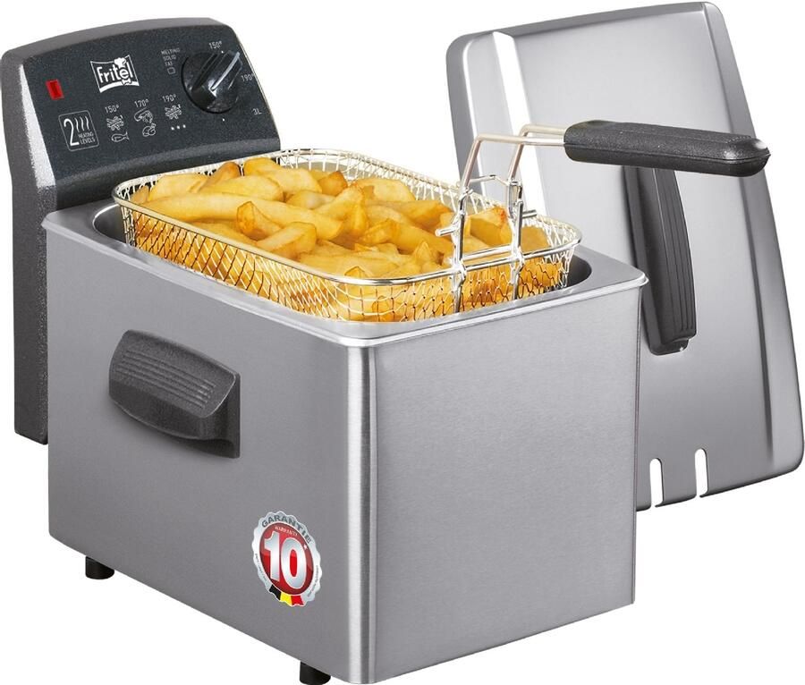 Fritel Turbo SF 4154 Frituurpan friteuse 3l + 2400W ook voor vast vet - Foto 2