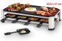 Fritel RG 2170 Raclette grill met bakplaat voor dubbel gebruik grilloppervlak (LxB) 49 5x27cm 2 tot 8 Personen - Thumbnail 3