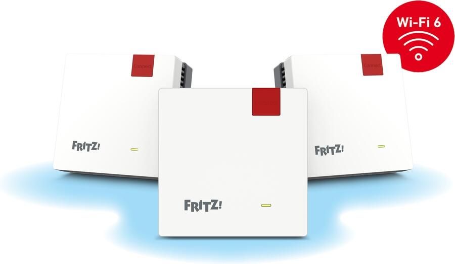 Fritz! Mesh Set 1600 3-pack Mesh router Rood - Foto 2