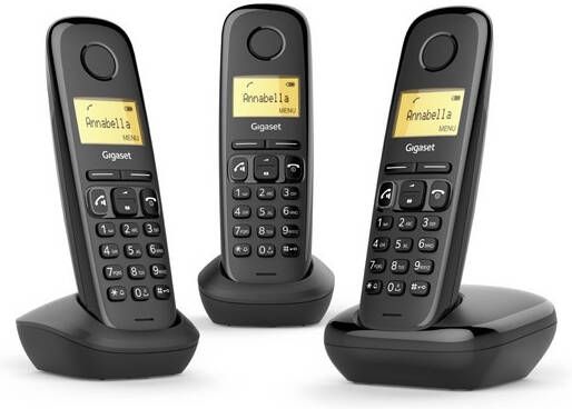 Gigaset A270 Trio DECT telefoon Zwart