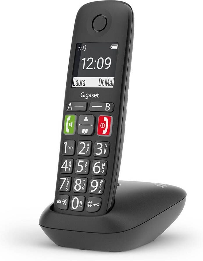 Gigaset E290HX (uitbreiding) Huistelefoon Zwart