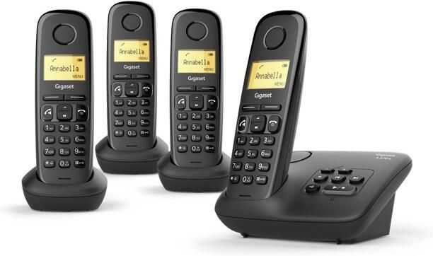 Gigaset A270A Quattro zwart antwoordapparaat | Vaste telefoons | Telefonie&Tablet Bel&SMS | 4250366850573 - Foto 2