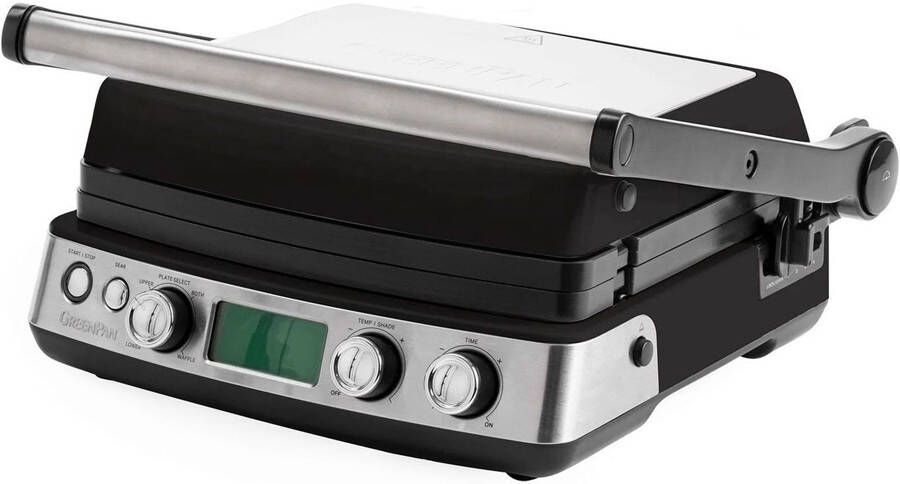 GreenPan Elite Contactgrill Zwart